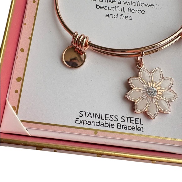 Footnotes Rose Gold Expandable Bracelet - Picture 2 of 5